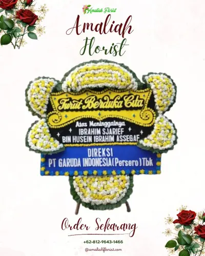 Papan Bunga Duka di Bergas Kidul